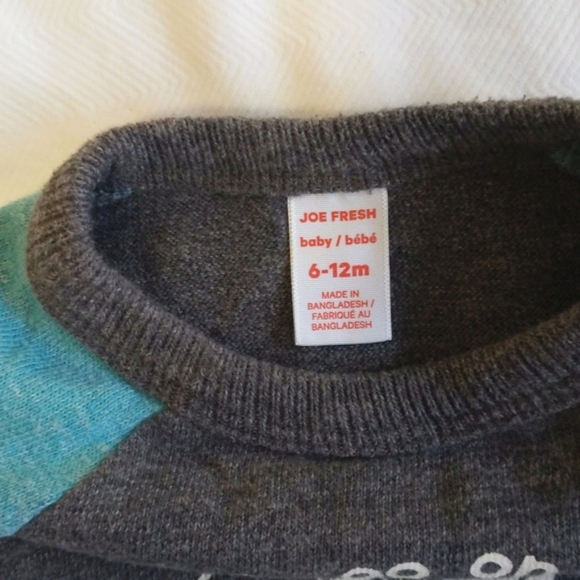 joe fresh adventure graphic raglan long sleeve shirt 6-12 months baby boy - Picture 4 of 6